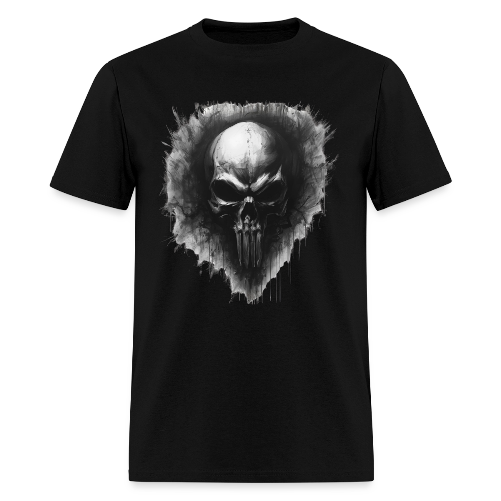 Heart of Vengeance Tee – Tactical Skull Graphic Men's T-Shirt - black