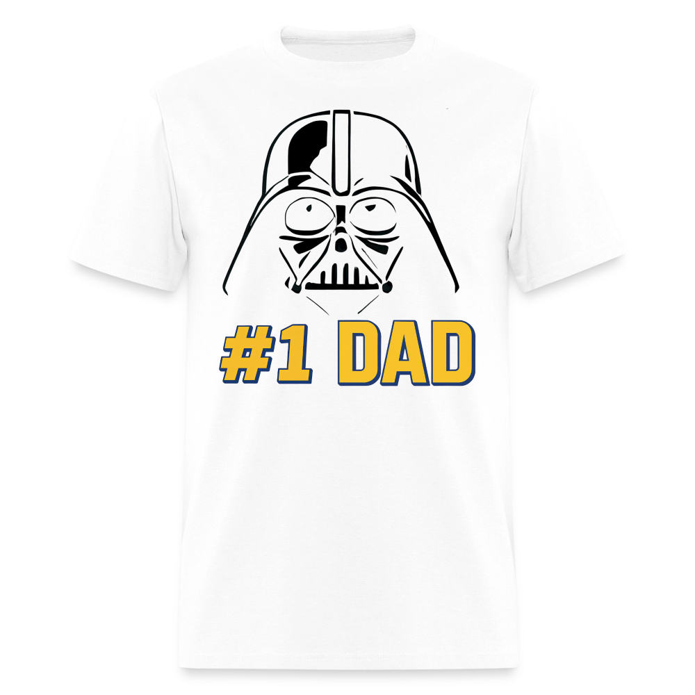 #1 Dad Galactic Edition T-Shirt Men's T-Shirt - white
