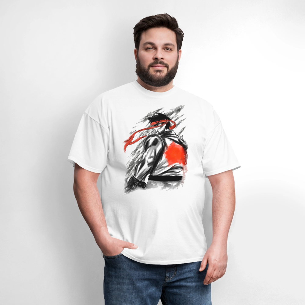 Ryu Warrior Tee – Original Arcade Fighter Inspired T-Shirt - white