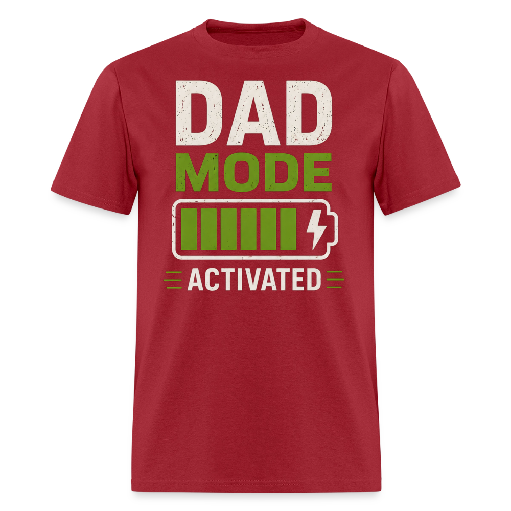 Dad Mode Activated Men's T-Shirt - dark red