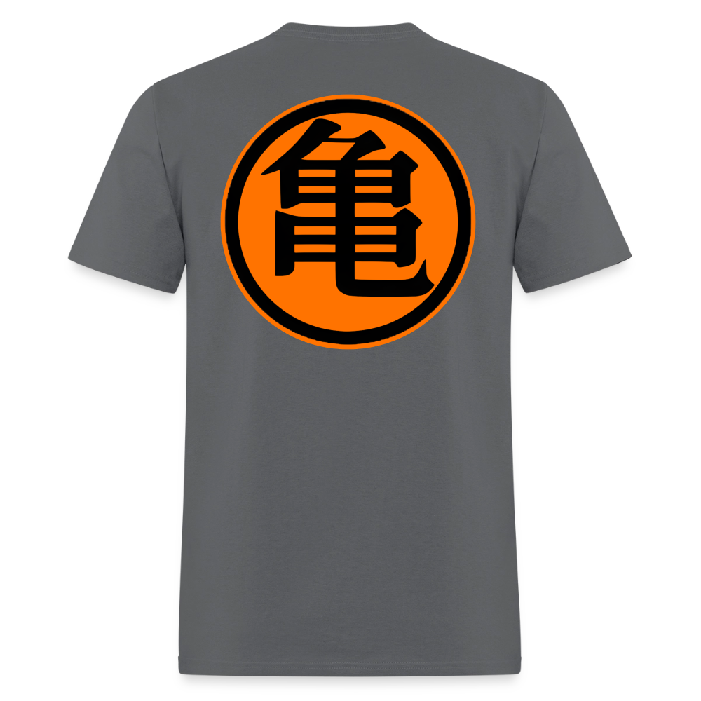 Turtle Hermit Way T-Shirt – Motivational Anime Inspired Training Quote Tee - charcoal
