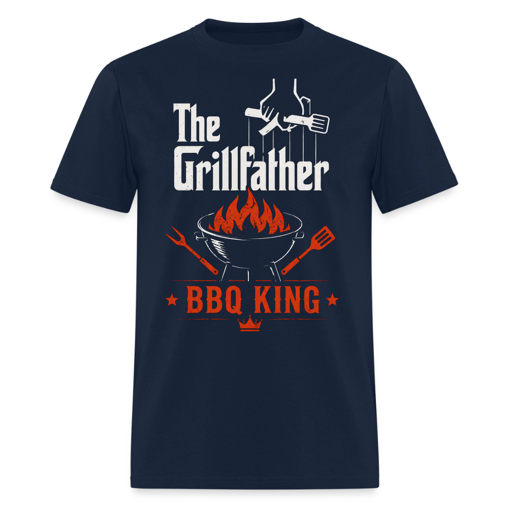 The Grillfather BBQ King Men's T-Shirt - navy