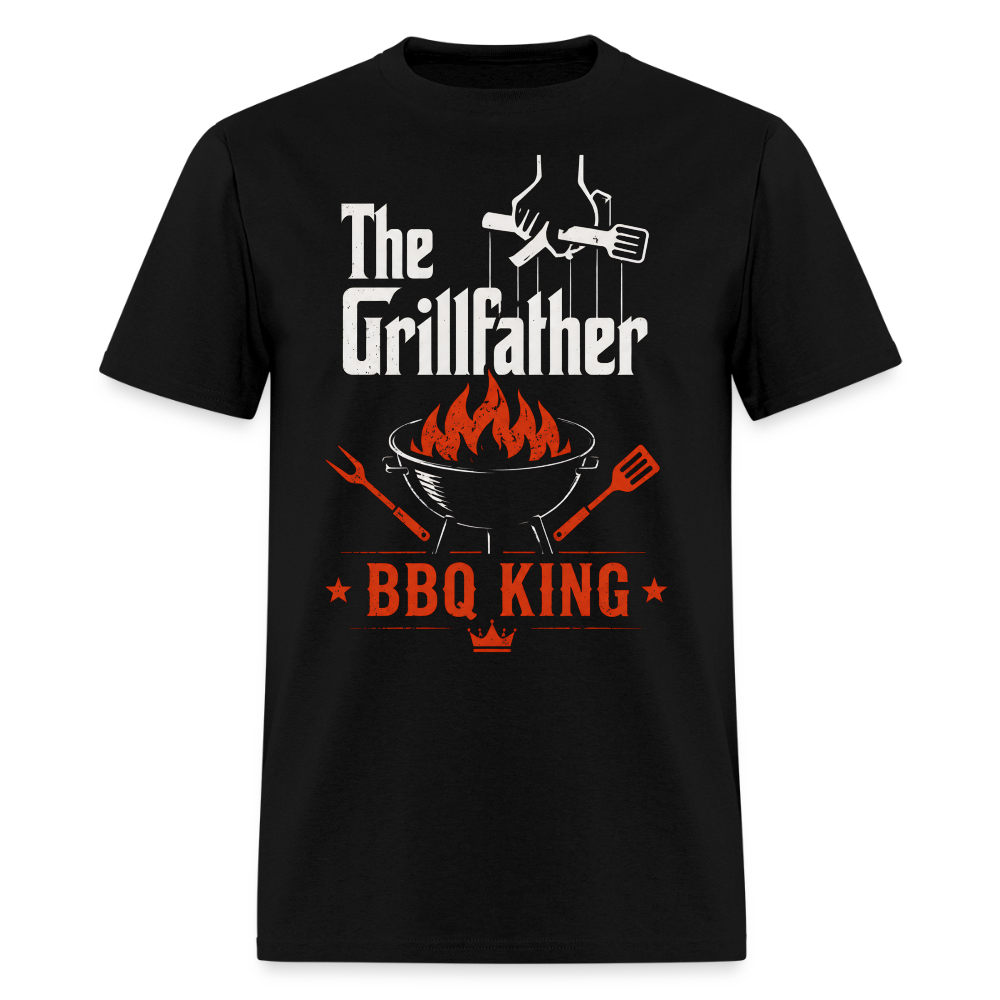 The Grillfather BBQ King Men's T-Shirt - black