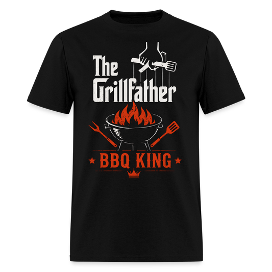 The Grillfather BBQ King Men's T-Shirt - black