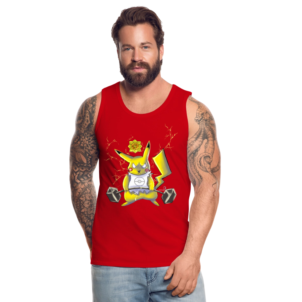 Gotta Lift Them All - Fitness Motivation Tank Top - red