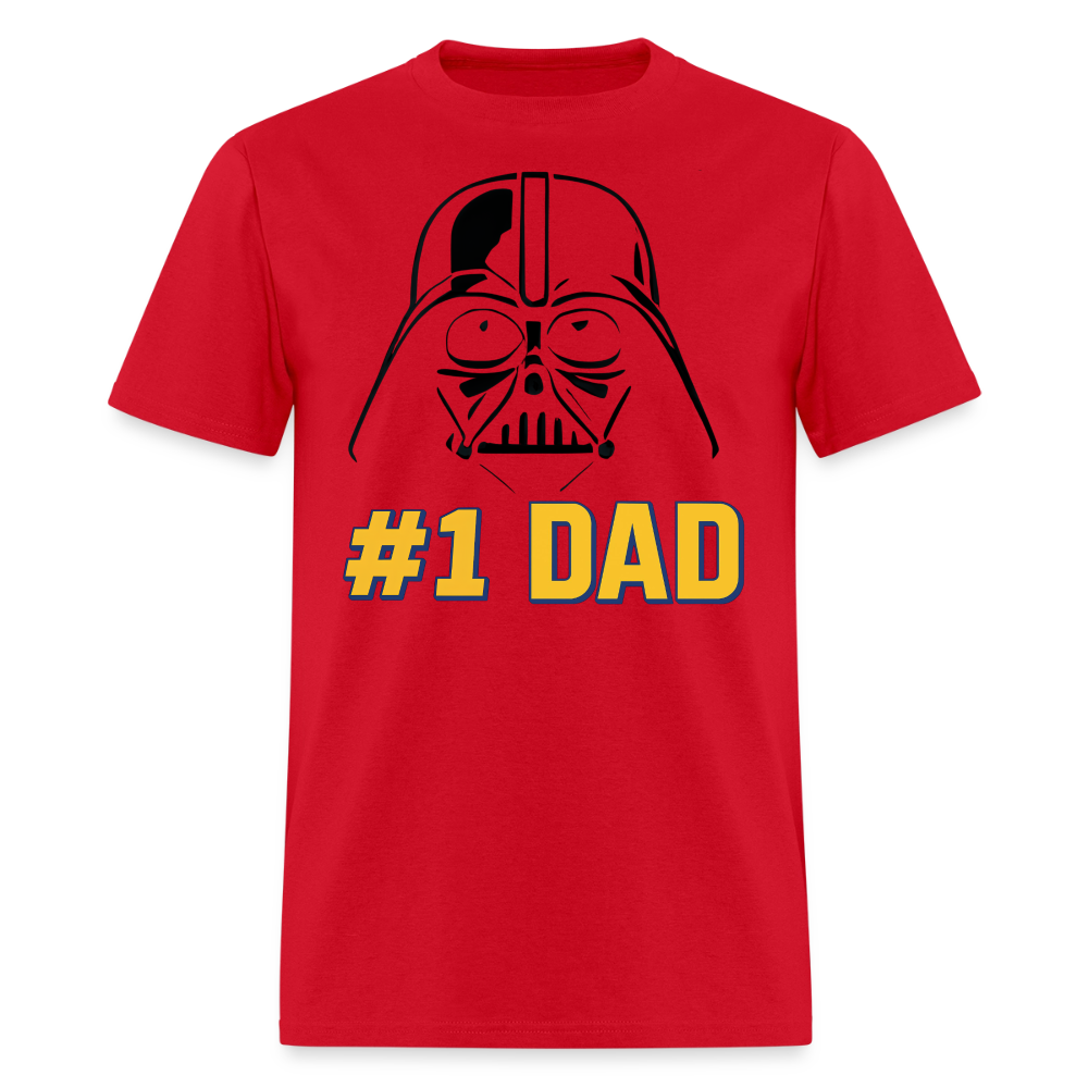 #1 Dad Galactic Edition T-Shirt Men's T-Shirt - red