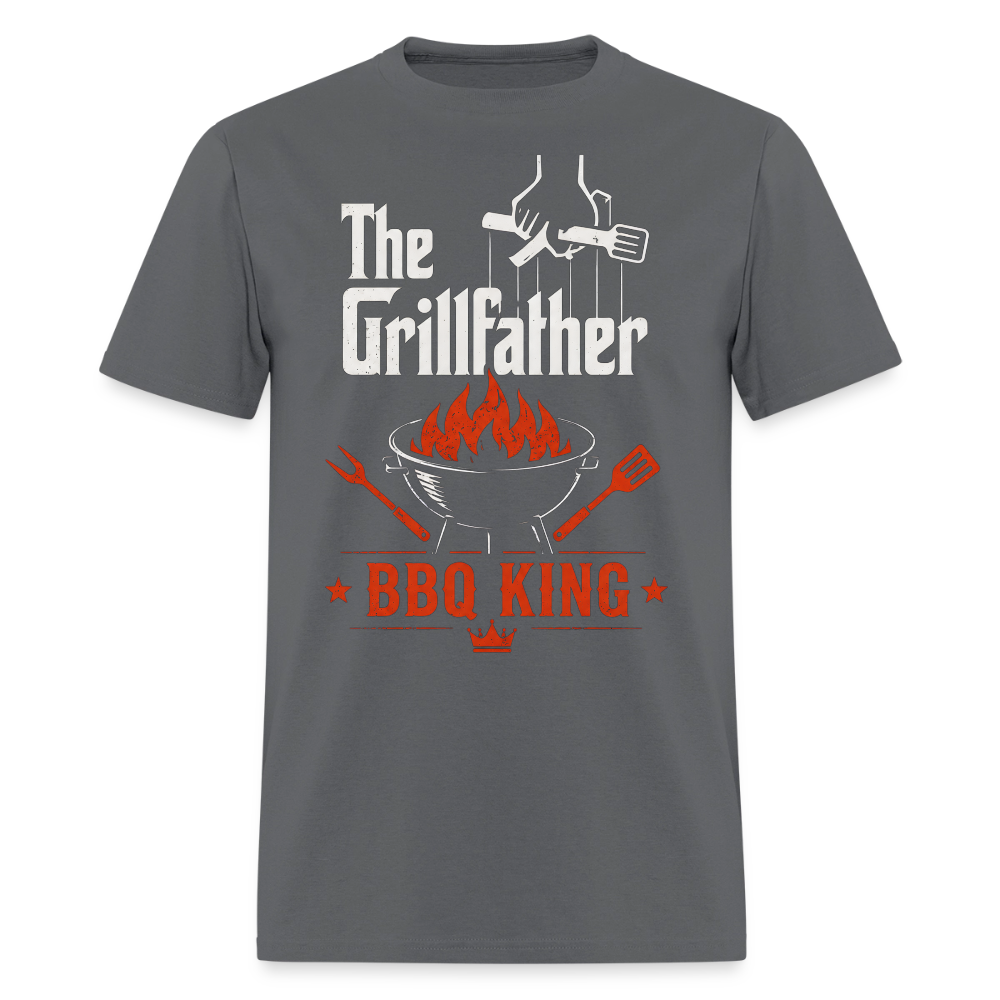 The Grillfather BBQ King Men's T-Shirt - charcoal