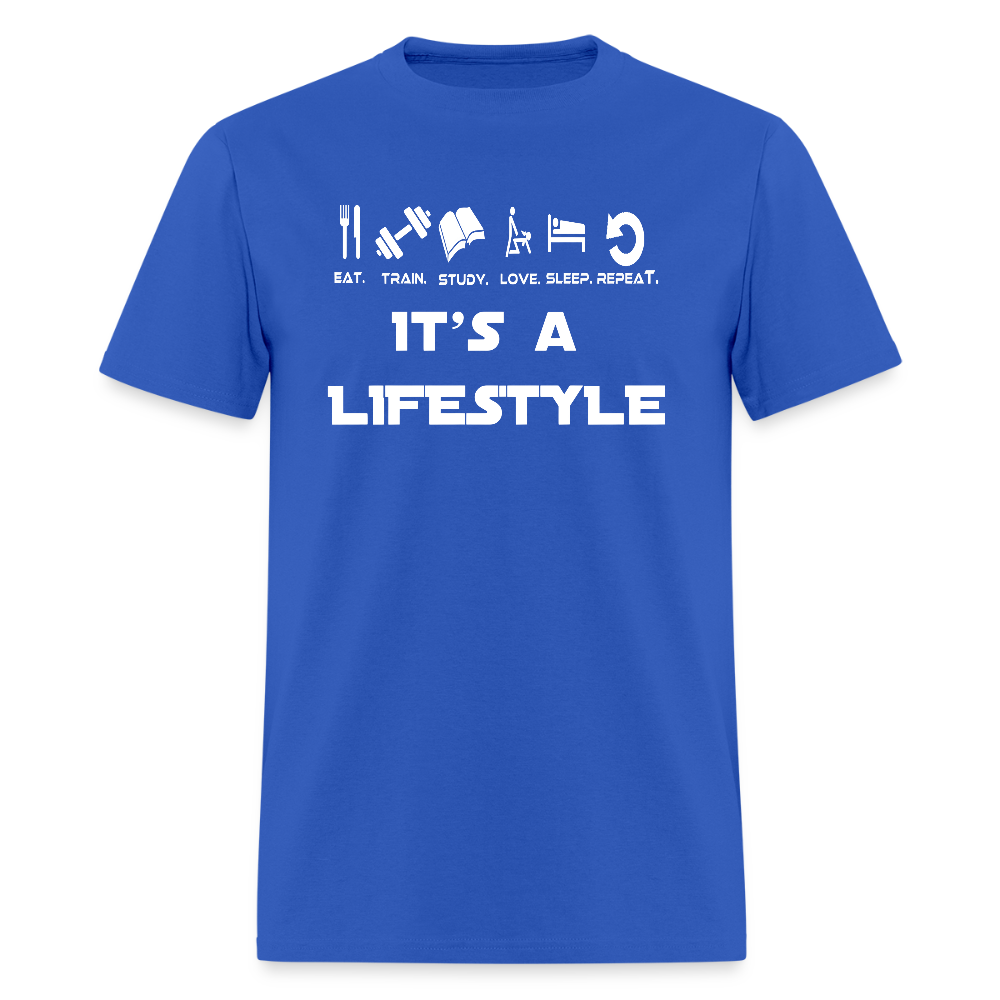 Embrace the "It's a Lifestyle" Men's T-Shirt - royal blue