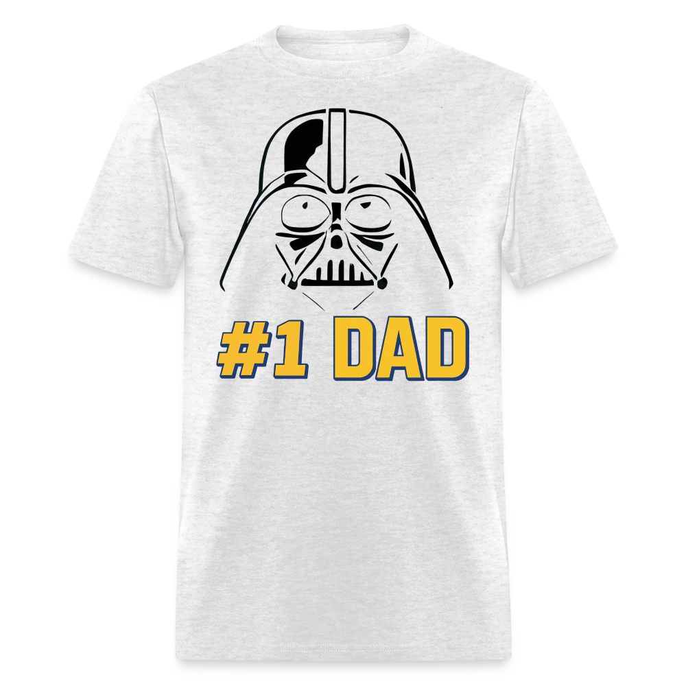 #1 Dad Galactic Edition T-Shirt Men's T-Shirt - light heather gray