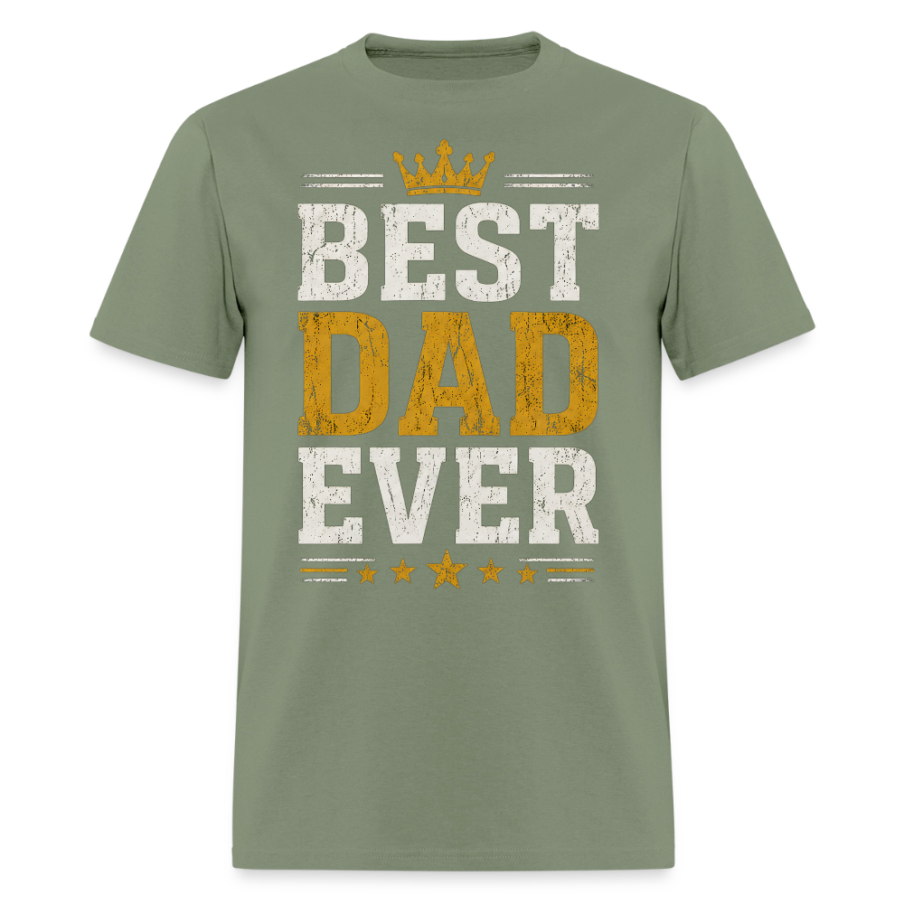 Best Dad Ever T-Shirt Men's T-Shirt - military green