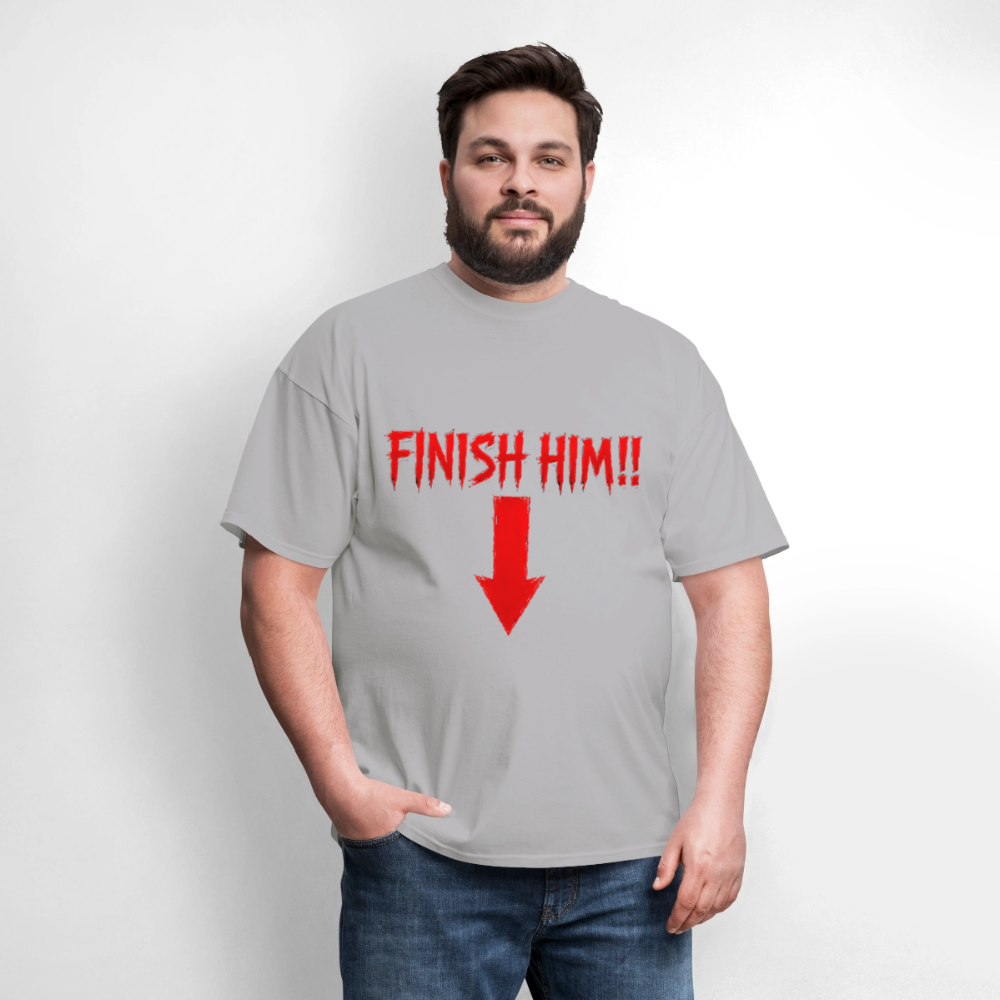 Finish Him! Tee – Retro Tournament Graphic Men's T-Shirt - rock