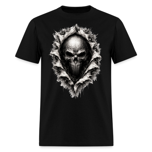 Shadow Breaker Skull Tee – Unleashed Graphic T-Shirt - black