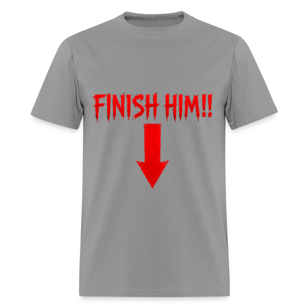 Finish Him! Tee – Retro Tournament Graphic Men's T-Shirt - rock