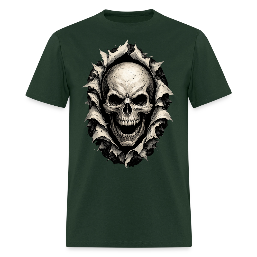 Hollow Reaper Tee – Dark Skull Graphic T-Shirt - forest green