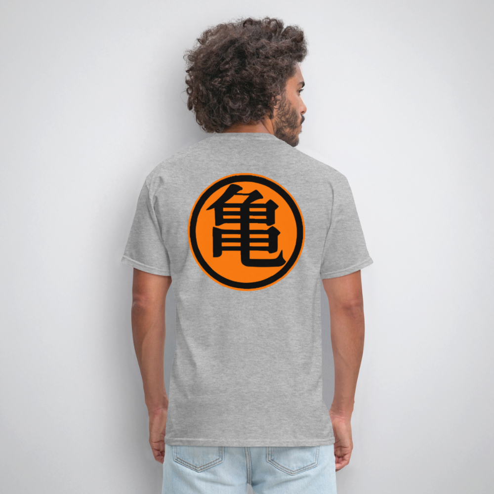 Turtle Hermit Way T-Shirt – Motivational Anime Inspired Training Quote Tee - heather gray