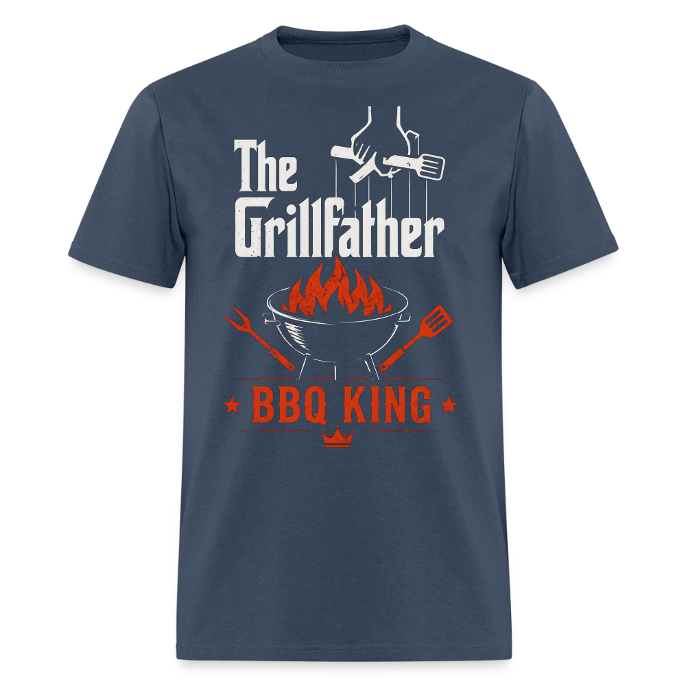 The Grillfather BBQ King Men's T-Shirt -  blue dusk