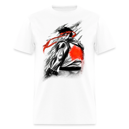 Ryu Warrior Tee – Original Arcade Fighter Inspired T-Shirt - white