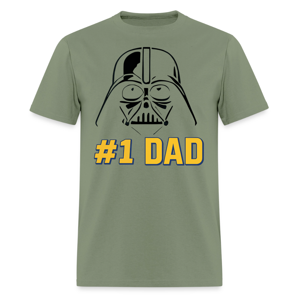 #1 Dad Galactic Edition T-Shirt Men's T-Shirt - military green