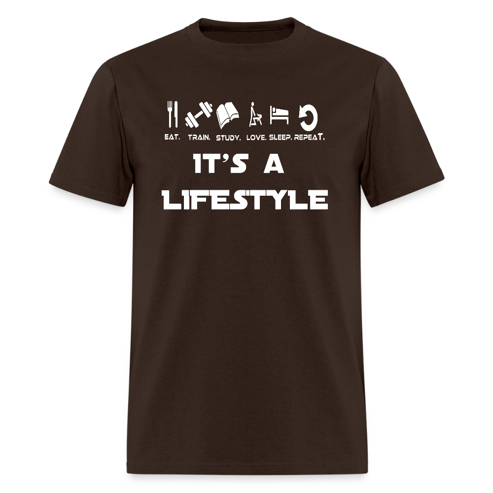 Embrace the "It's a Lifestyle" Men's T-Shirt - brown