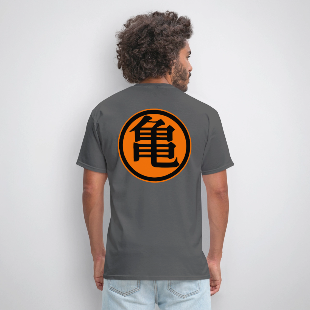 Turtle Hermit Way T-Shirt – Motivational Anime Inspired Training Quote Tee - charcoal