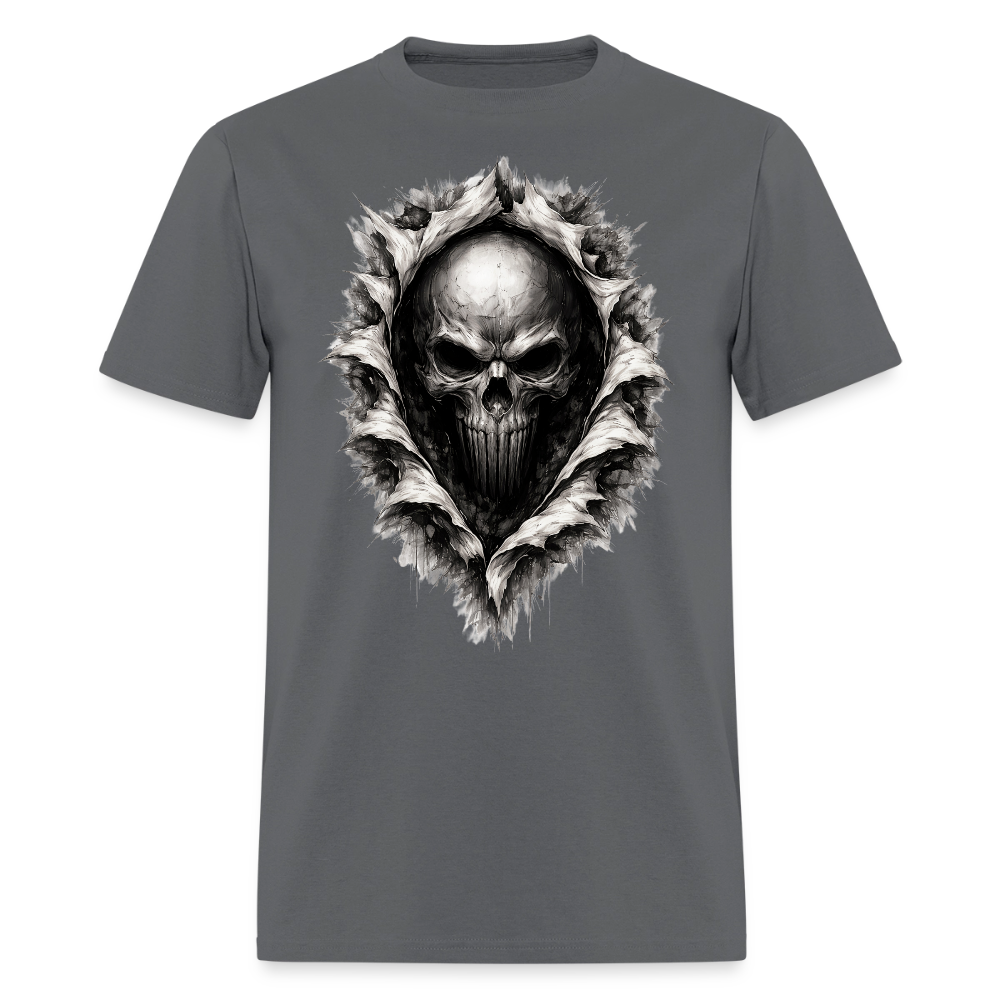 Shadow Breaker Skull Tee – Unleashed Graphic T-Shirt - charcoal