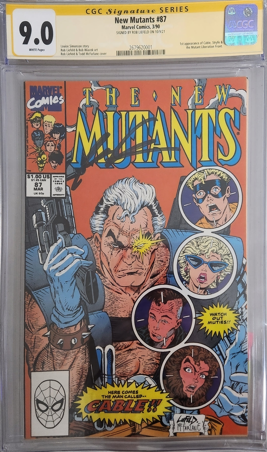New Mutants (1983 1st Series) #87 CGC 9 | Signature Series