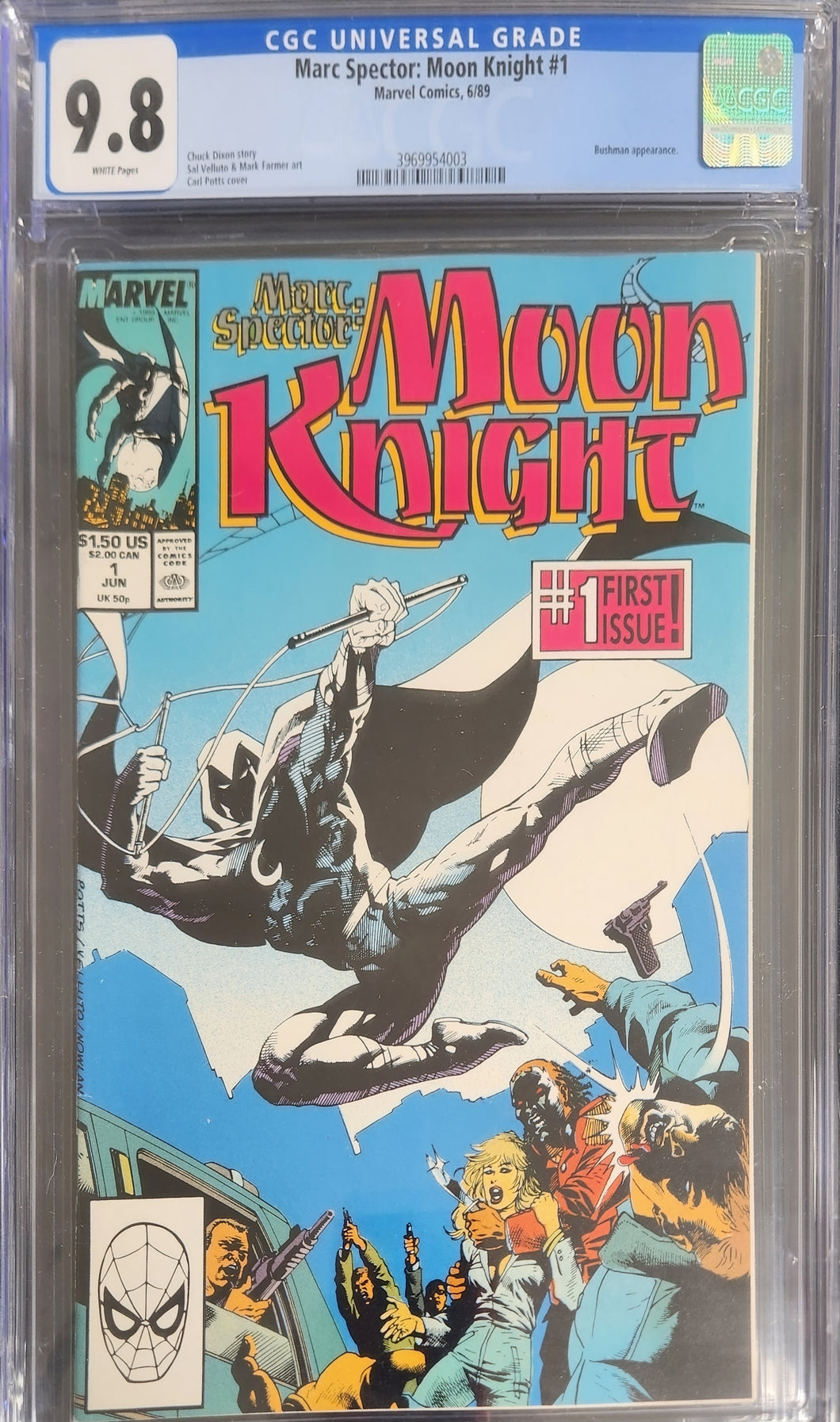 Marc Spector: Moon Knight #1 CGC 9.8 (1989)