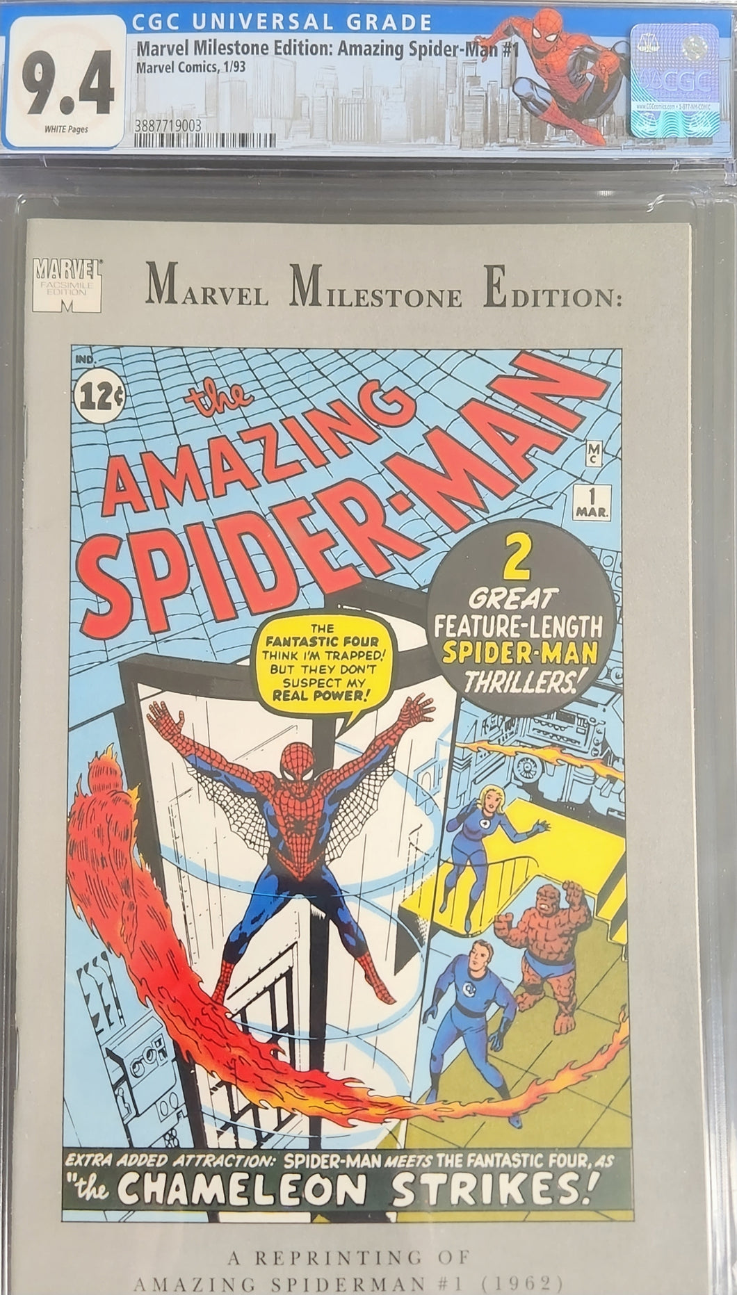 Marvel Milestone Edition: Amazing Spider-Man #1 CGC 9.4