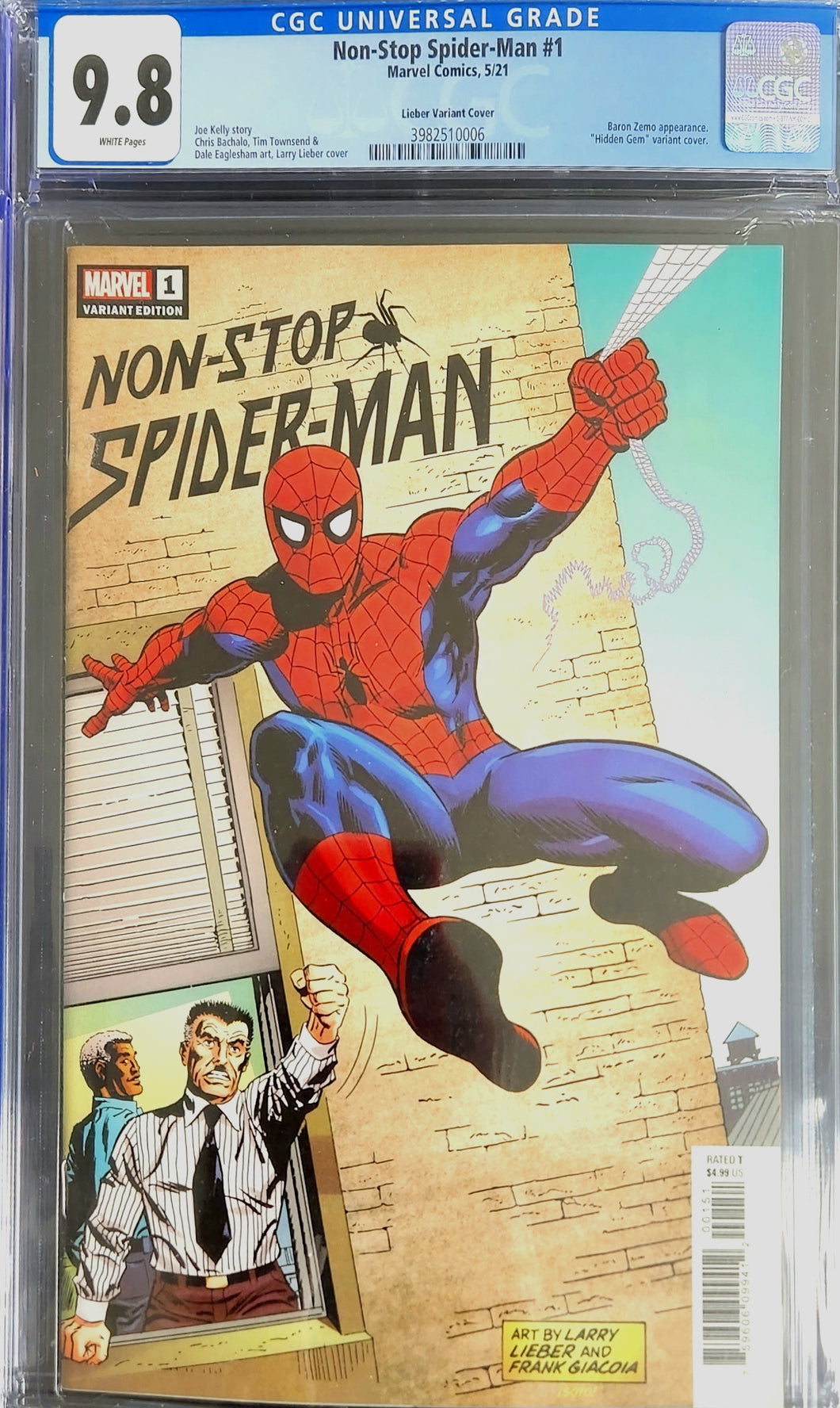 Non-Stop Spider-Man #1 Lieber Variant Cover CGC 9.8 (2021)