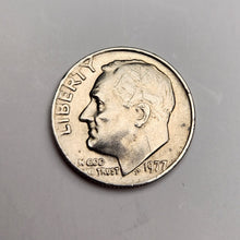 1977 Roosevelt Dime Coin - No Mint Mark Error