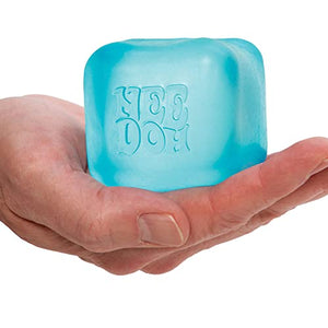 Schylling NeeDoh Nice Cube - Sensory Fidget Toy for Your Best Mellow and Chill - Square Shape with Groovy Goo Filling in Assorted Colors Blue Pink Purple - Age 3 to Adult - Pack of 1 Random Color