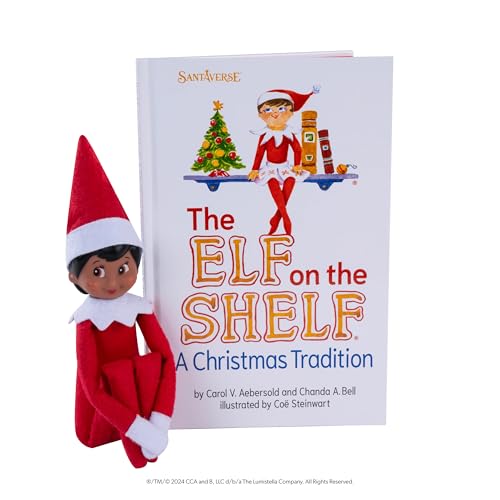 The Elf on the Shelf: A Christmas Tradition - Girl Scout Elf with Brown Eyes - Includes Artfully Illustrated Storybook, Keepsake Box and Official Adoption Certificate