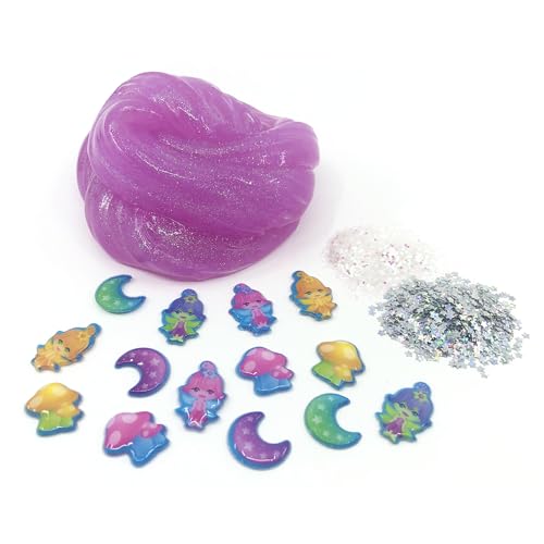 CRA-Z-Slimy Sparkle Fairy Cotton Candy Scented Premade Slime Kit, Ages 6 and Up
