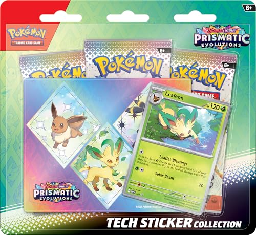 Pokemon TCG Scarlet and Violet 8.5 Prismatic Evolutions Tech Sticker Collection (Leafeon)