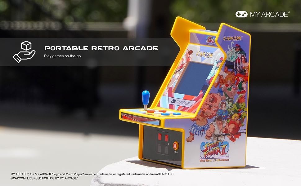 My Arcade Super Street Fighter II Micro Player Pro: Capcom Games, Classic Arcades, 2 Games in 1