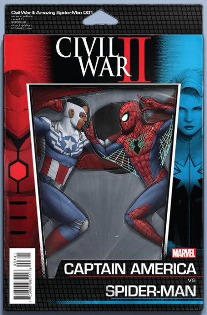 Civil War II: Amazing Spider-Man #1D (John Tyler Christopher Action Figure Cover)