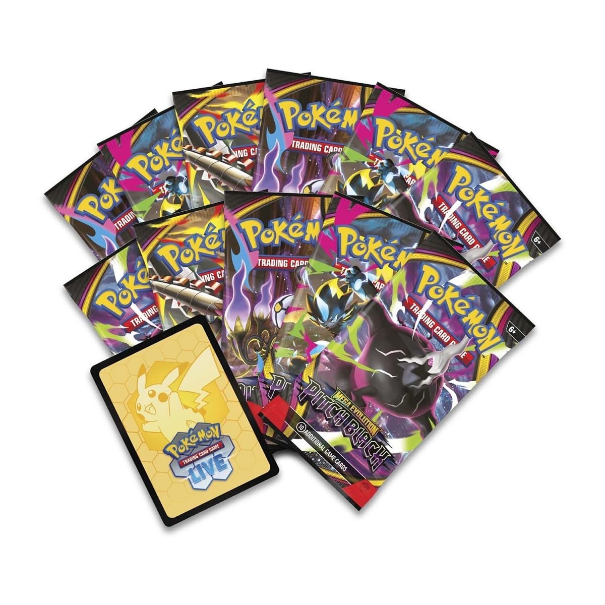 Pokemon TCG: Mega Evolution Pitch Black Pokemon Center Elite Trainer Box | PB PKC ETB | Exclusive Zarude Promo | 11 Booster Packs