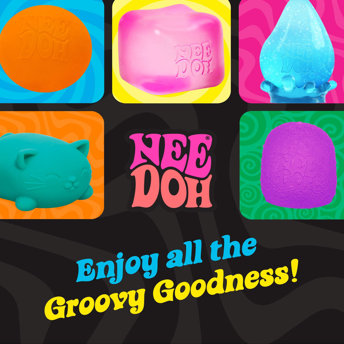 Schylling NeeDoh Funky Frights Squish-O-Ween Countdown (Pack of 1)