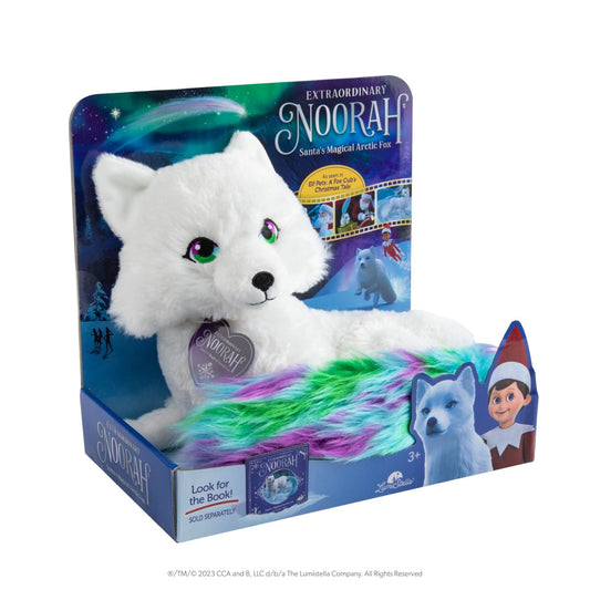 Extraordinary Noorah Plush - 9-Inch Deluxe Animal Plush with Northern Lights-Inspired Tail - As Seen in Elf Pets: A Fox Cub's Christmas Tale - Arctic Fox Pal of The Elf on the Shelf