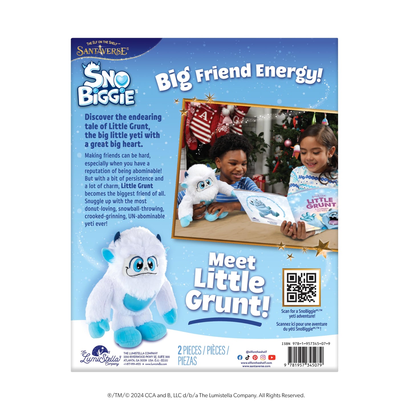 The Elf on the Shelf SnoBiggie Little Grunt Yeti - Huggable 12-Inch Plush Toy with Storybook – from The Creators of The Elf on the Shelf.