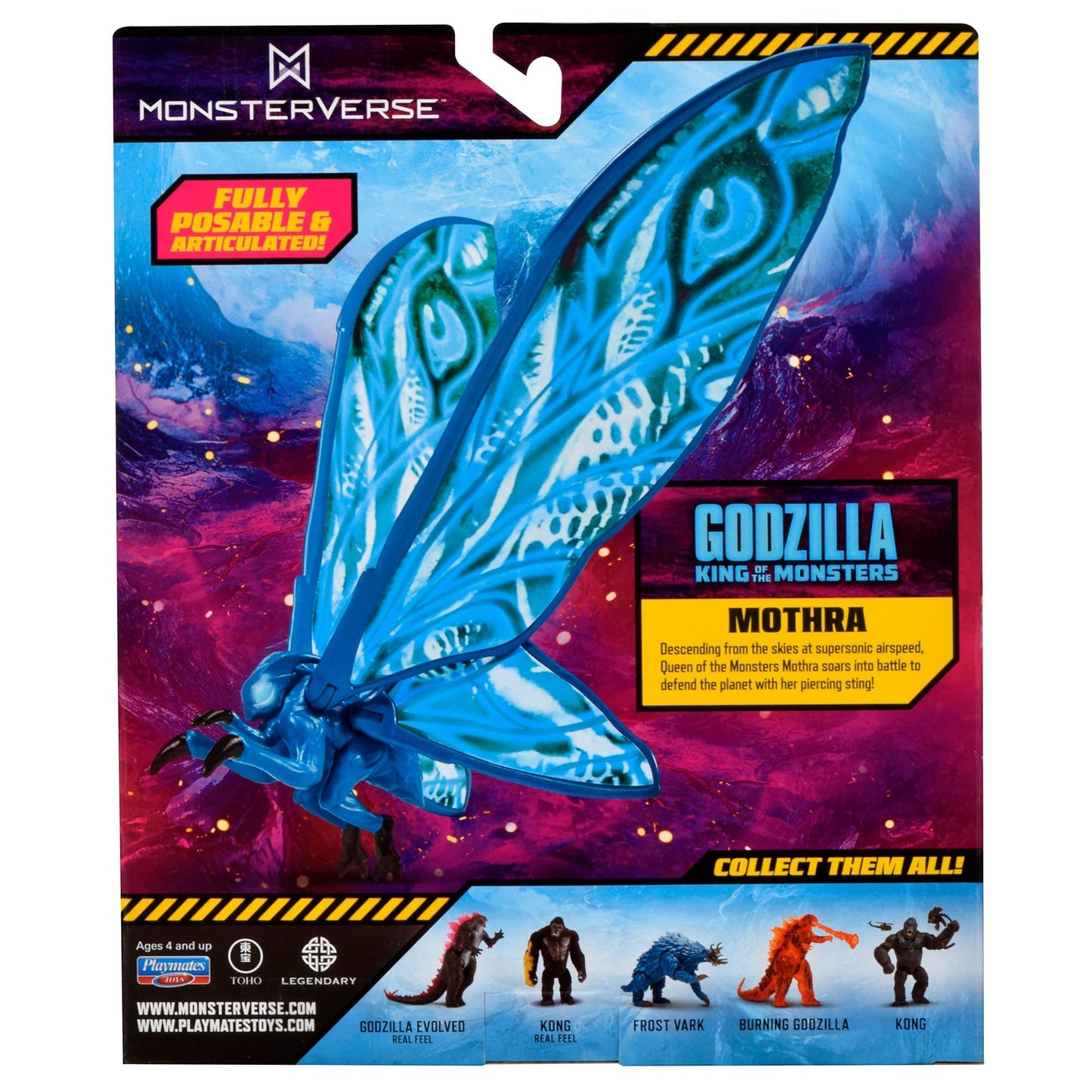 PlayMates MonsterVerse Monthra Fully Posable and Articulated