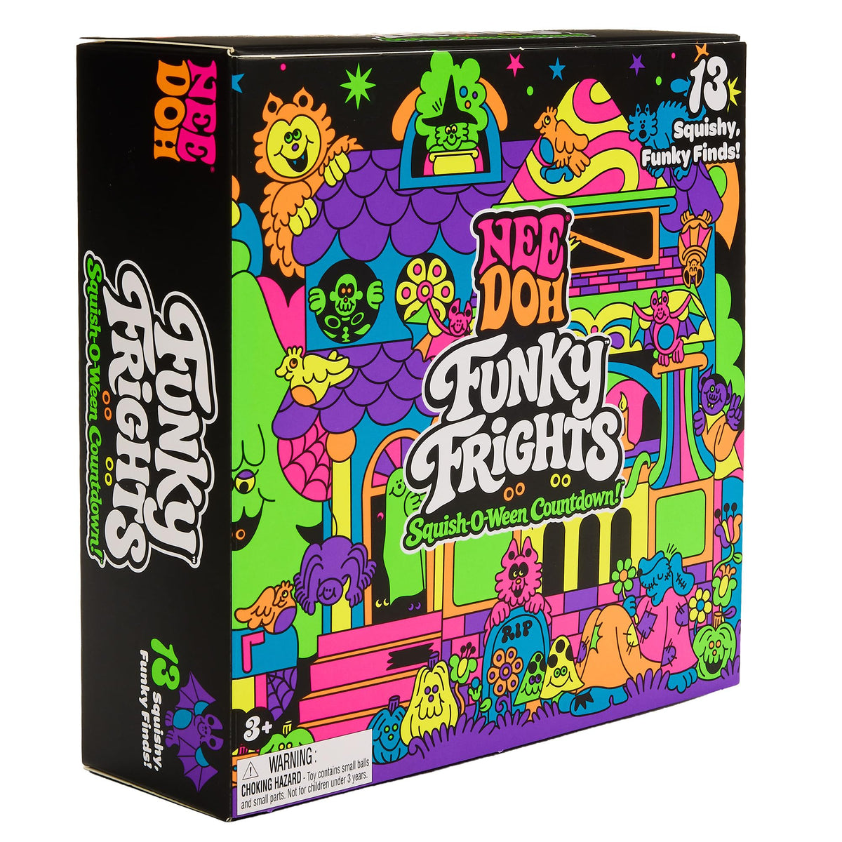 Schylling NeeDoh Funky Frights Squish-O-Ween Countdown (Pack of 1)