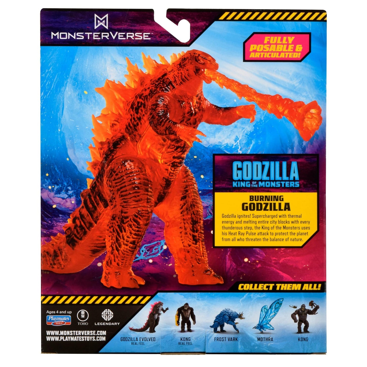 PlayMates MonsterVerse Burning Godzilla King of The Monsters