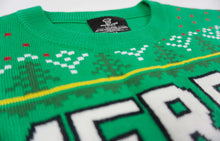 Merry Chrithmith Funny Ugly Christmas Knitted Sweater Xmas Party Funny Sweatershirt (Small Green)