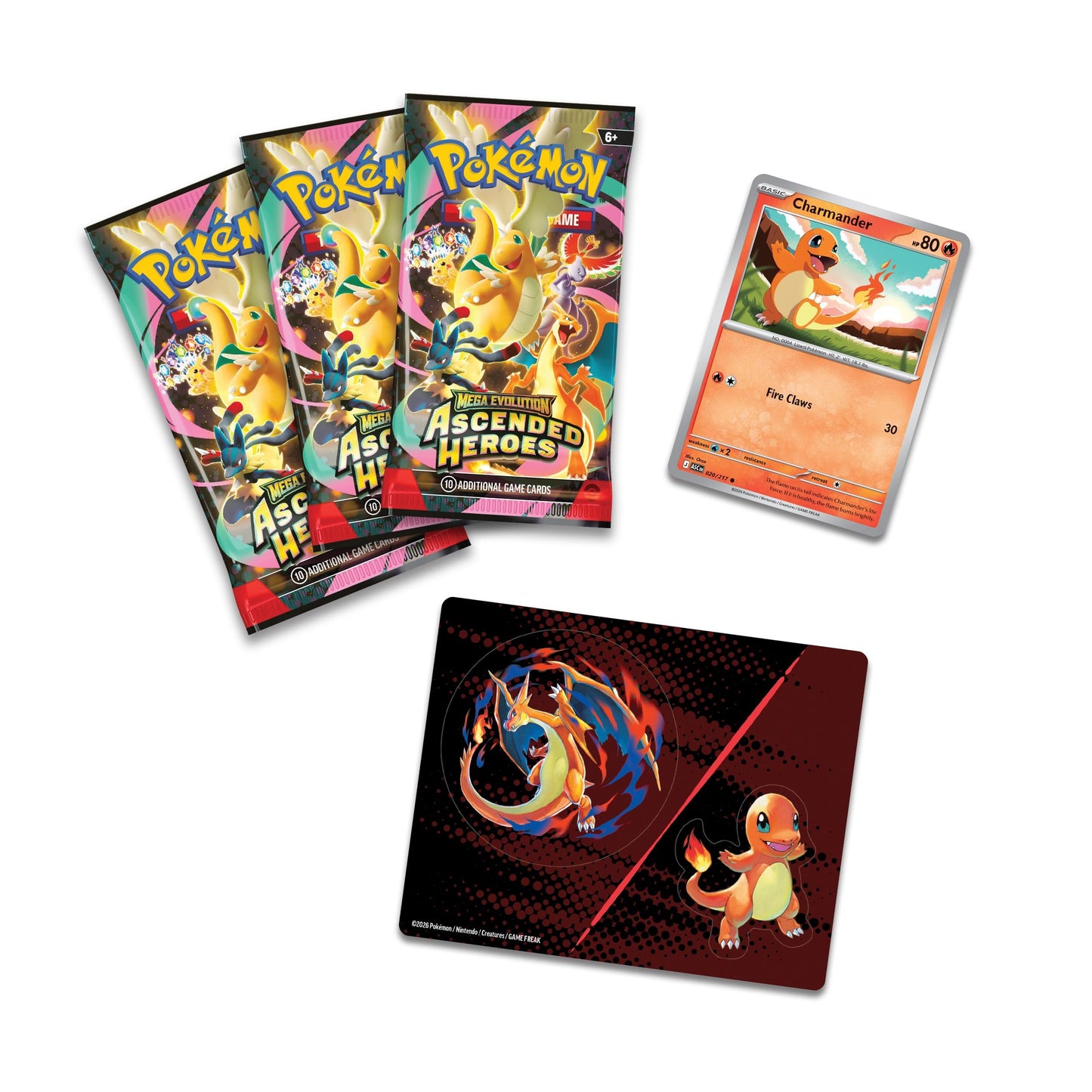 Pokémon TCG: Mega Evolution—Ascended Heroes Tech Sticker Collection Charmander