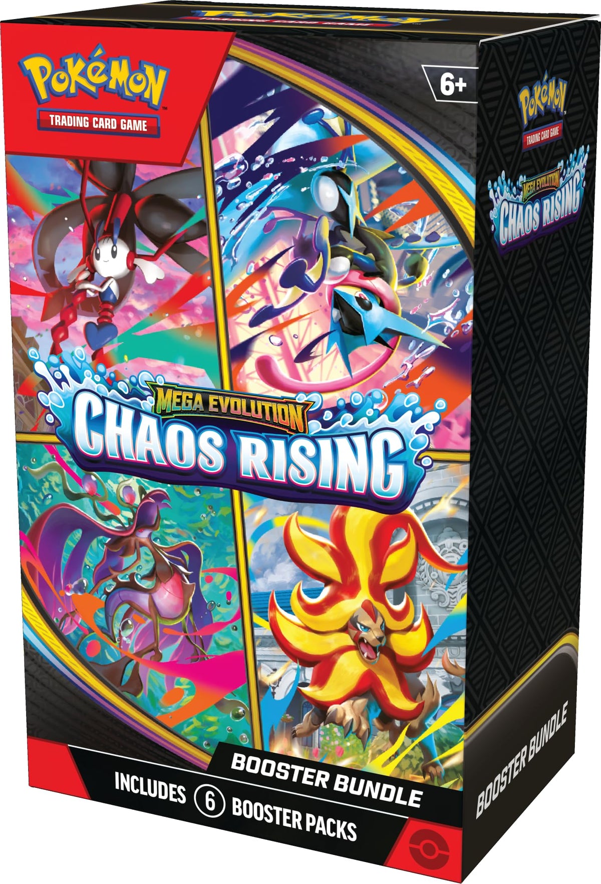 Pokémon TCG: Mega Evolution Chaos Rising Booster Bundle, 6 Pack