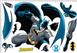 Batman Movable Vinyl DIY Wall Art Stickers Set - Walls, Windows, Doors