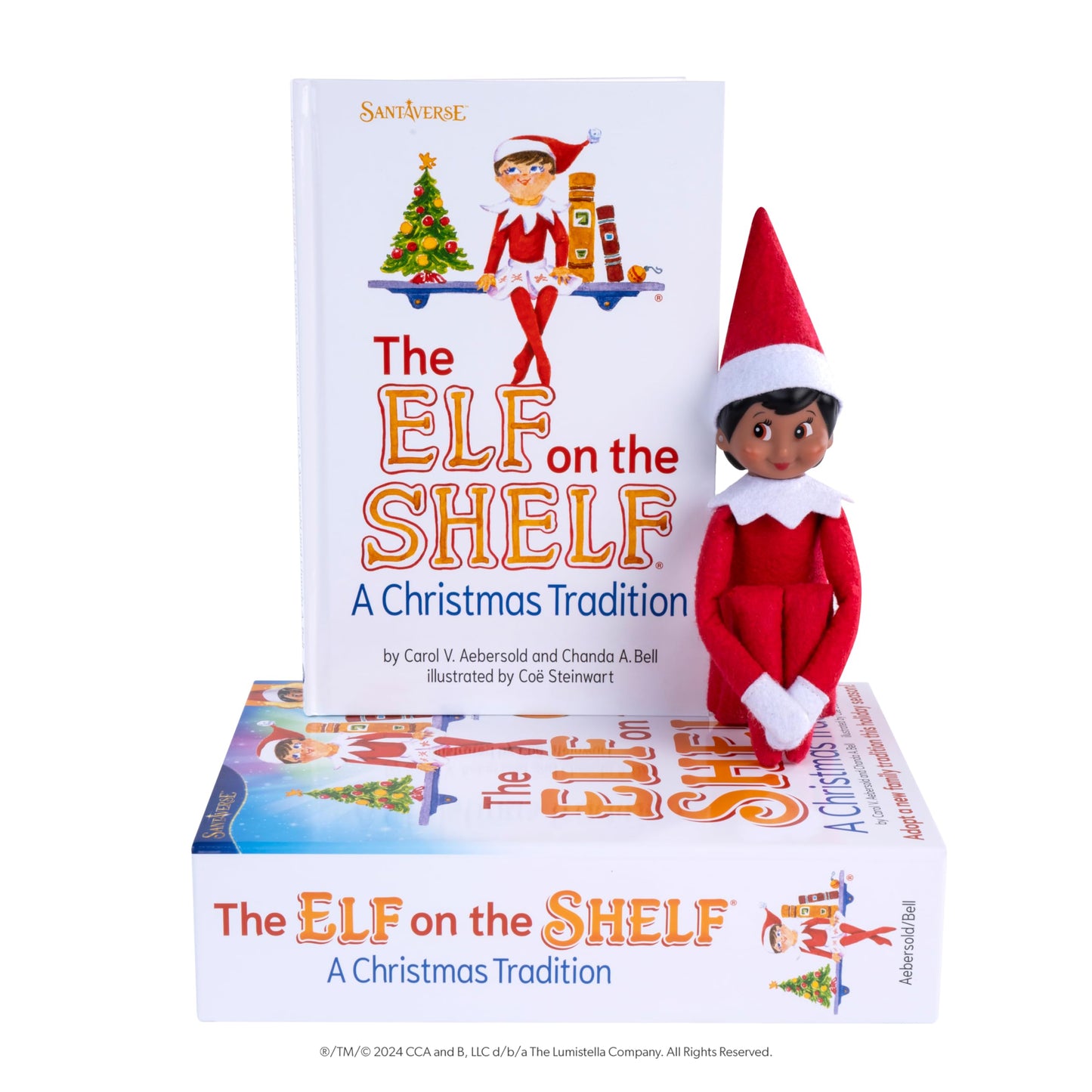 The Elf on the Shelf: A Christmas Tradition - Girl Scout Elf with Brown Eyes - Includes Artfully Illustrated Storybook, Keepsake Box and Official Adoption Certificate