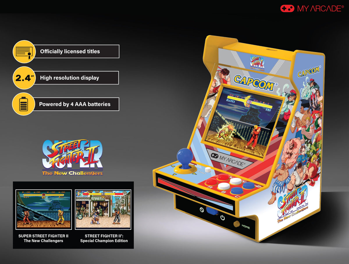 My Arcade Super Street Fighter II Nano Player: Retro Gaming, 2 Games
