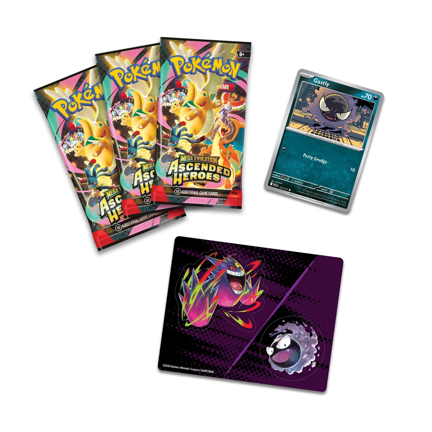 Pokémon TCG: Mega Evolution—Ascended Heroes Tech Sticker Collection Gastly